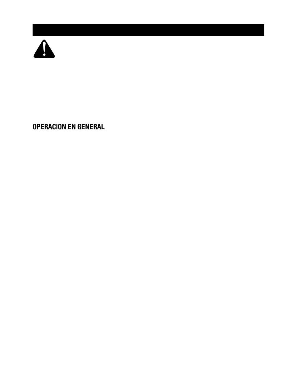 Operacion en general, Seguridad, Advertencia | Craftsman 247.770550 User Manual | Page 23 / 40