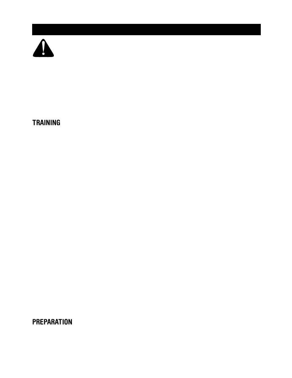Training, Preparation, Safety | Craftsman 247.770550 User Manual | Page 3 / 40