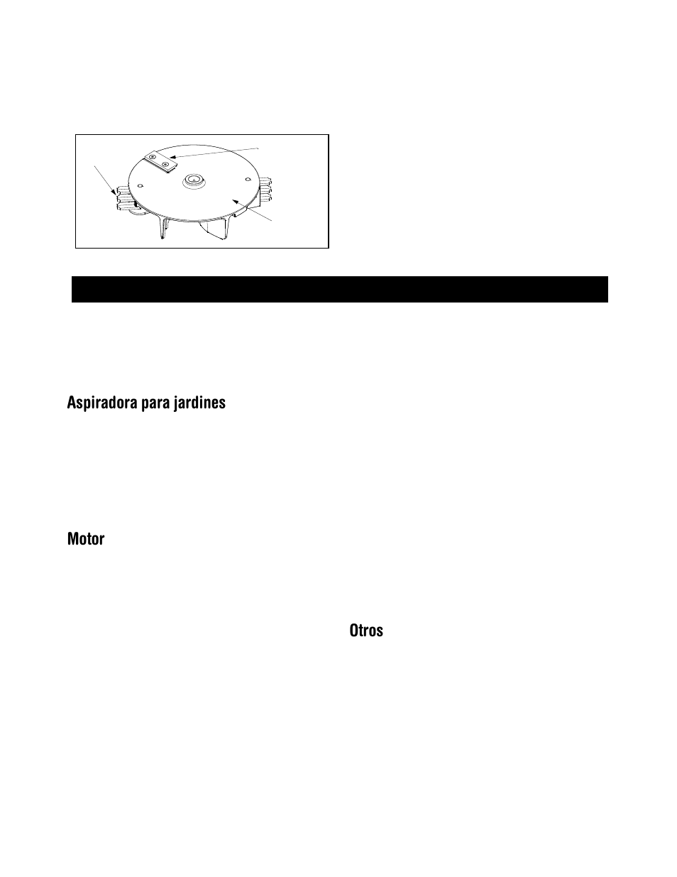 Aspiradora para jardines, Motor, Otros | Almacenamiento | Craftsman 247.770550 User Manual | Page 36 / 40