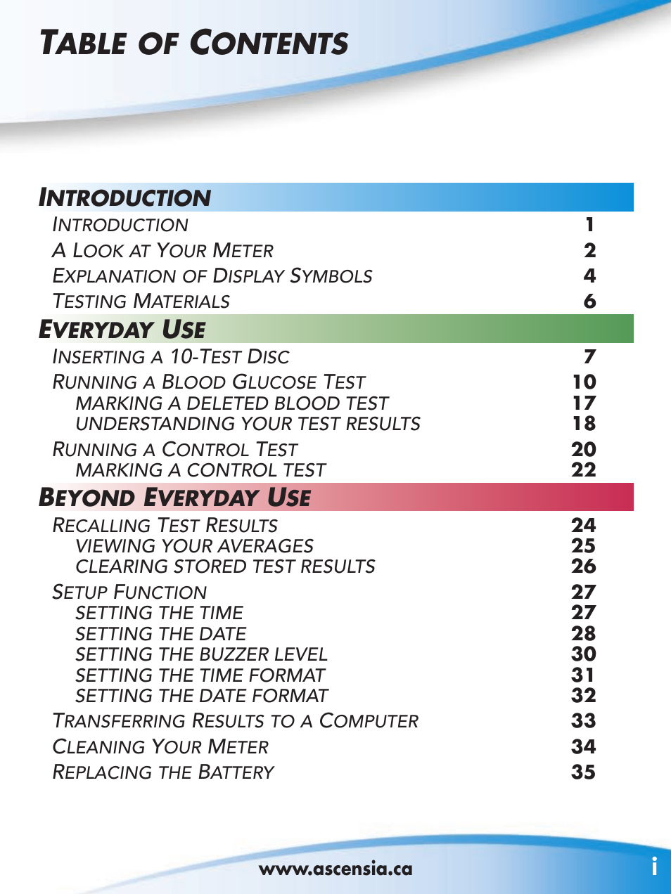 Able, Ontents | Bayer HealthCare 2 User Manual | Page 3 / 53