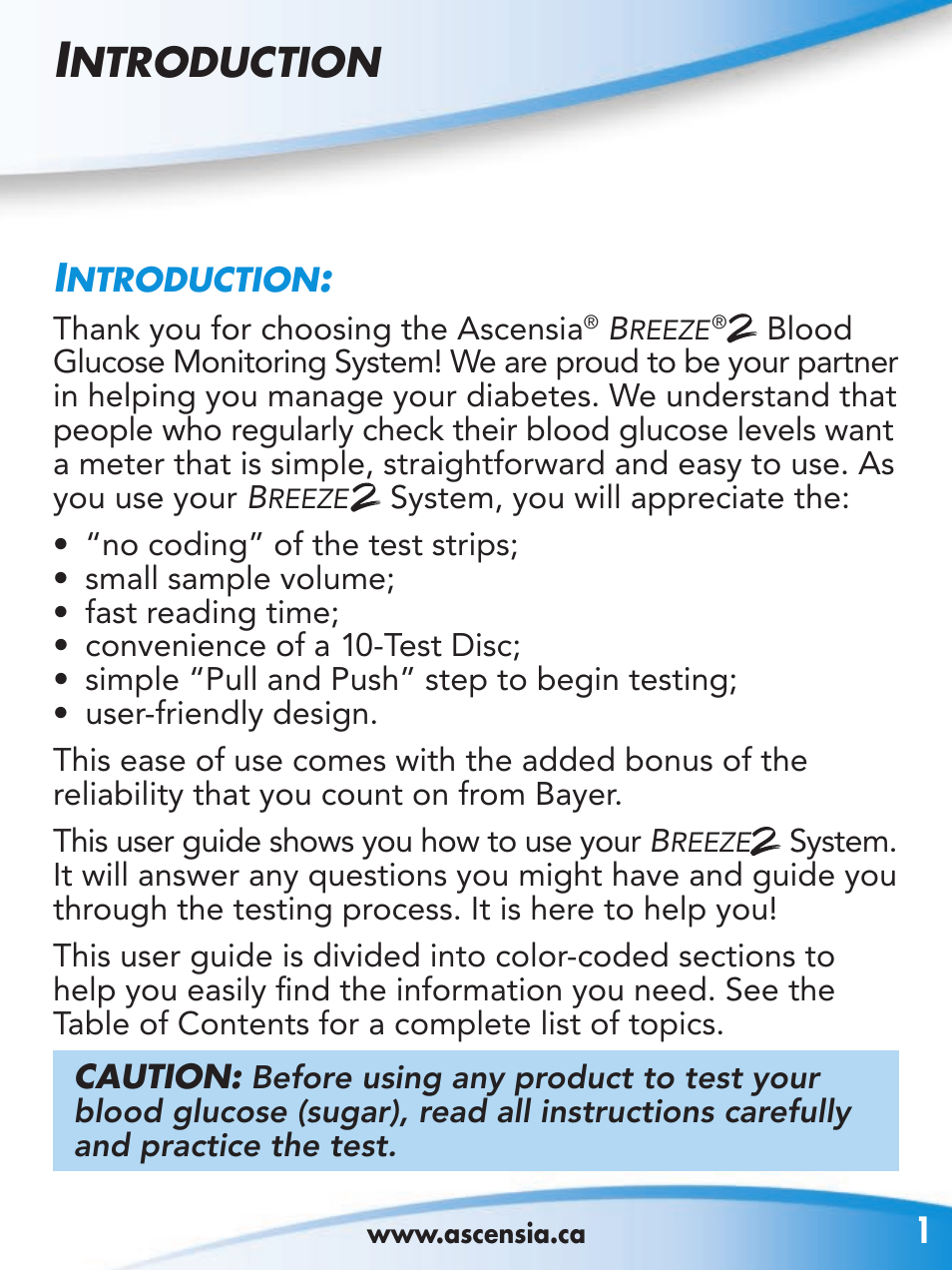 Ntroduction | Bayer HealthCare 2 User Manual | Page 5 / 53