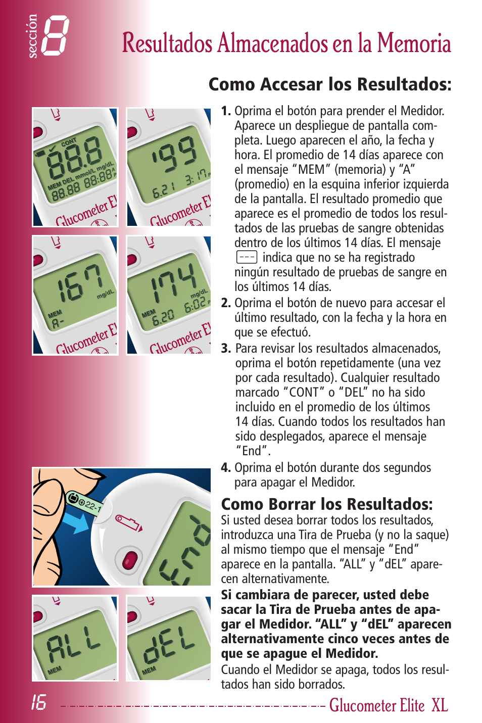 Glucometer elite | Bayer HealthCare Elite XL User Manual | Page 55 / 70
