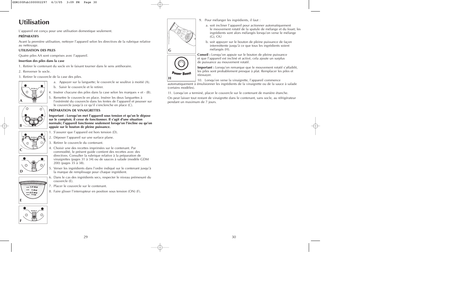 Utilisation | Black & Decker GDM100 User Manual | Page 16 / 23