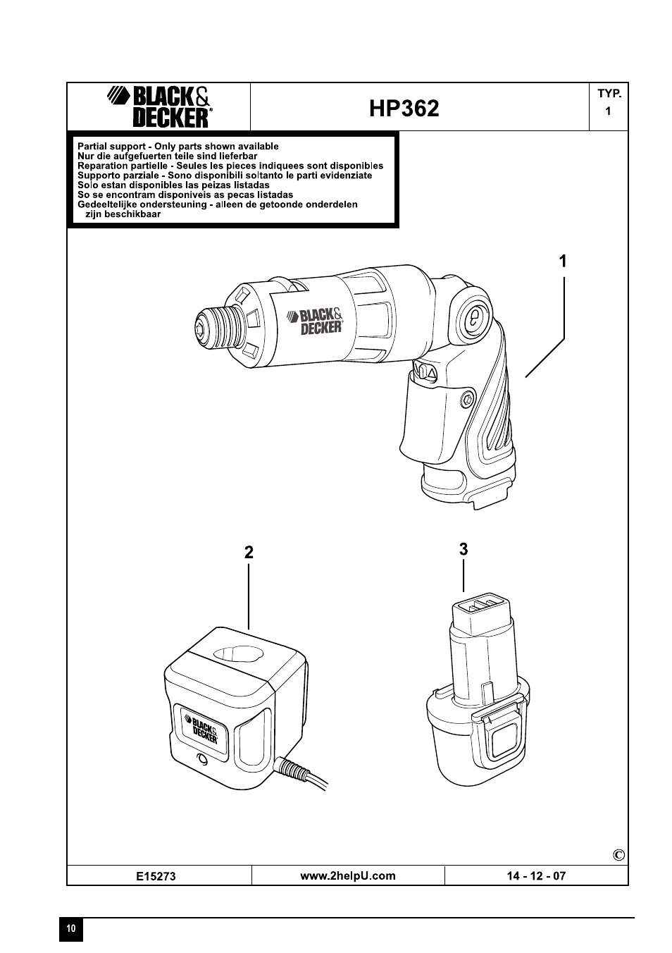 Black & Decker 90528103 User Manual | Page 10 / 12