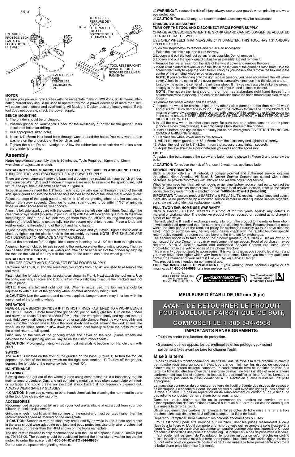 Black & Decker Fire Storm FS6000BG User Manual | Page 2 / 5
