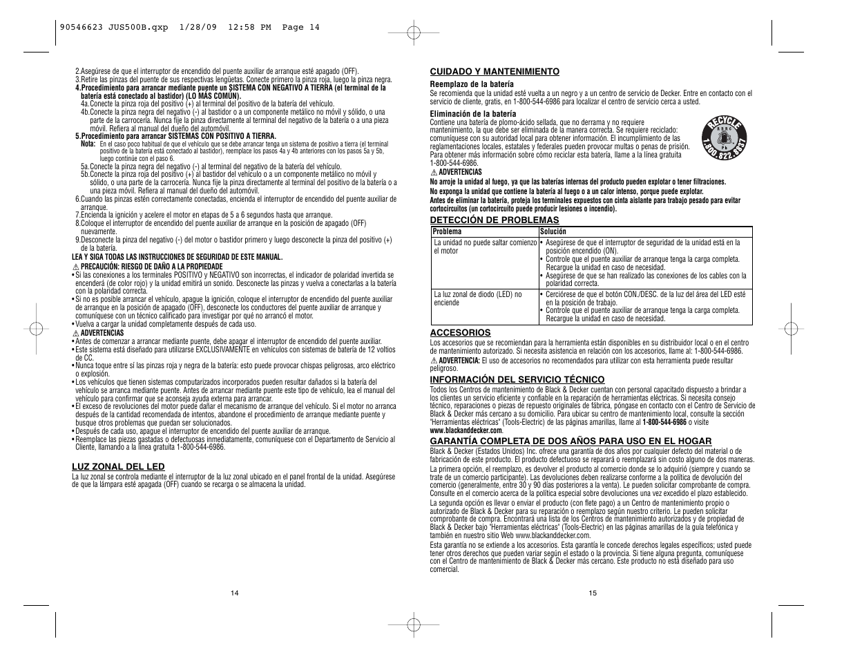 Black & Decker RD062408 User Manual | Page 8 / 8