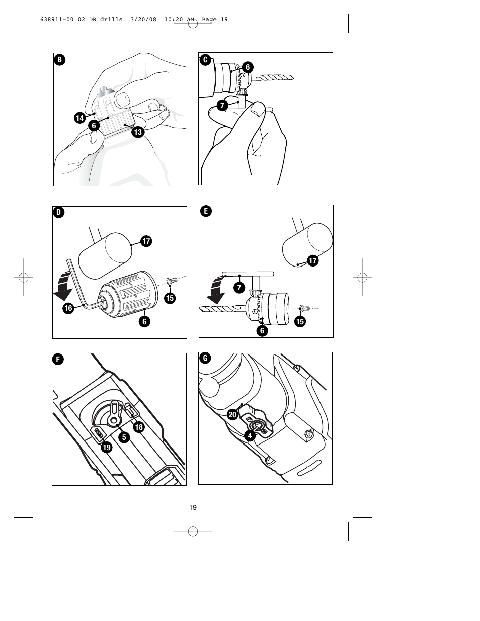 Black & Decker DR550 User Manual | Page 19 / 40