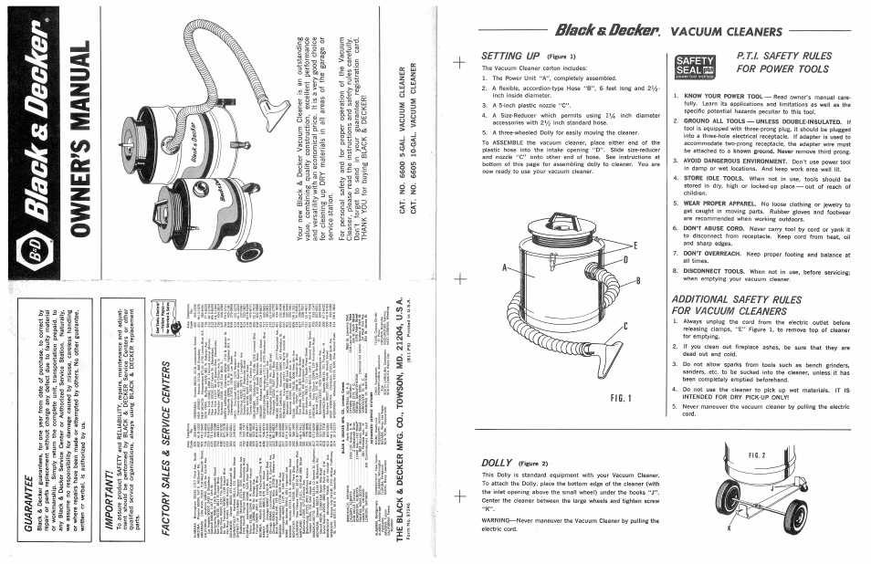 Black & Decker 6605 User Manual | 2 pages