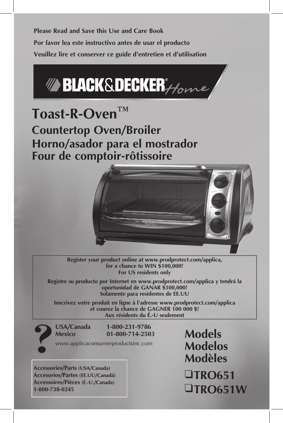 Black & Decker TRO651W User Manual | 15 pages