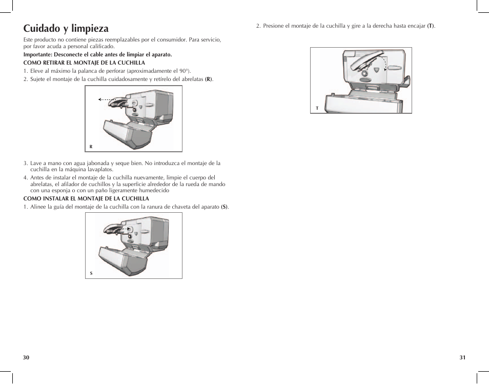 Cuidado y limpieza | Black & Decker CO95 User Manual | Page 16 / 19
