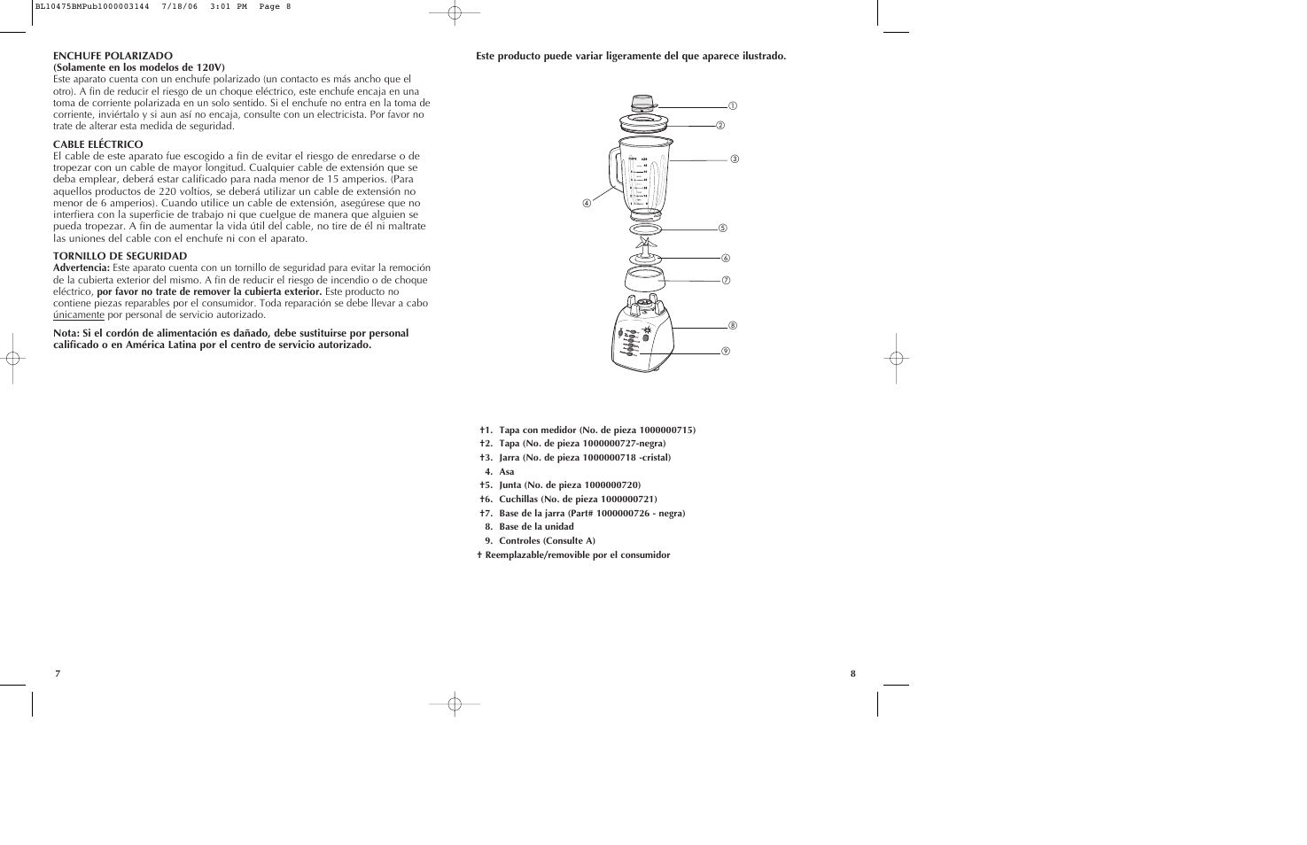 Black & Decker BL10475BM User Manual | Page 5 / 13