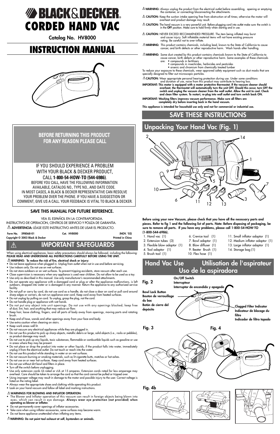 Black & Decker 598068-01 User Manual | 5 pages