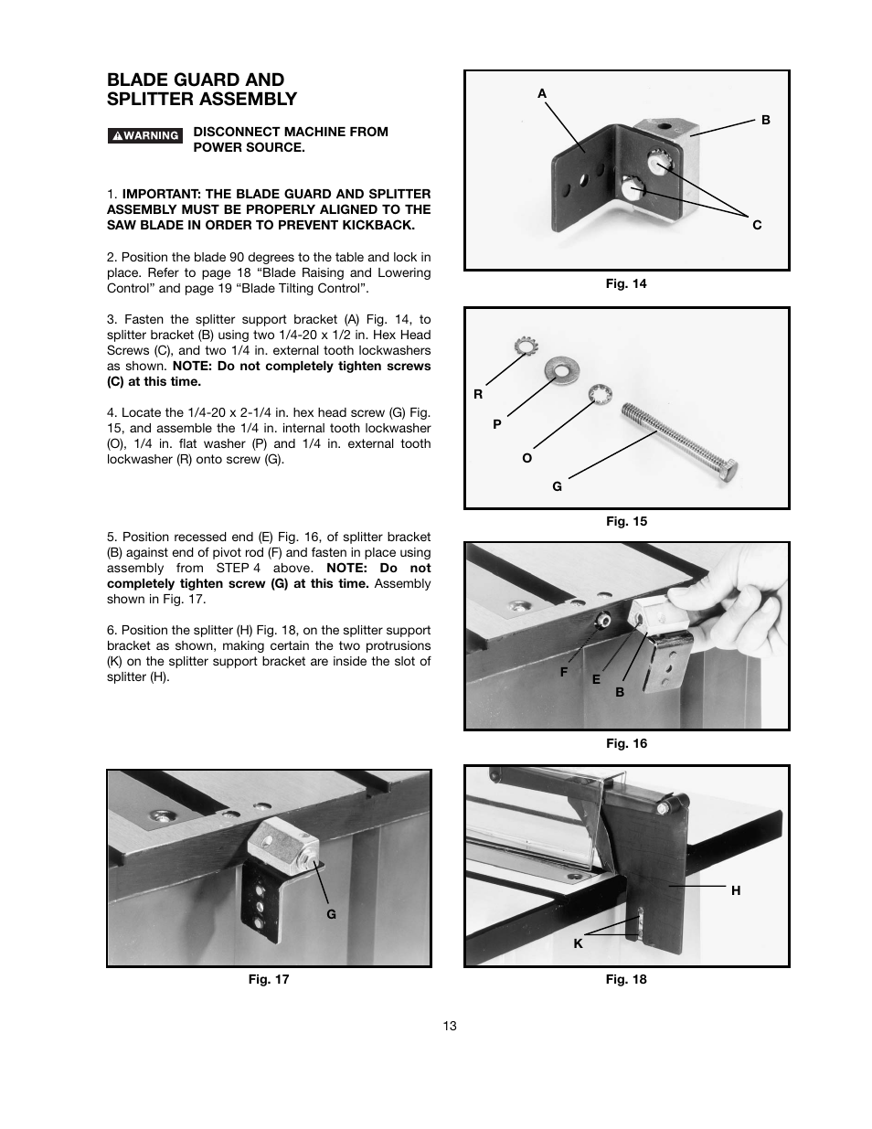 Blade guard and splitter assembly | Black & Decker FIRESTORM FS210LS User Manual | Page 13 / 68