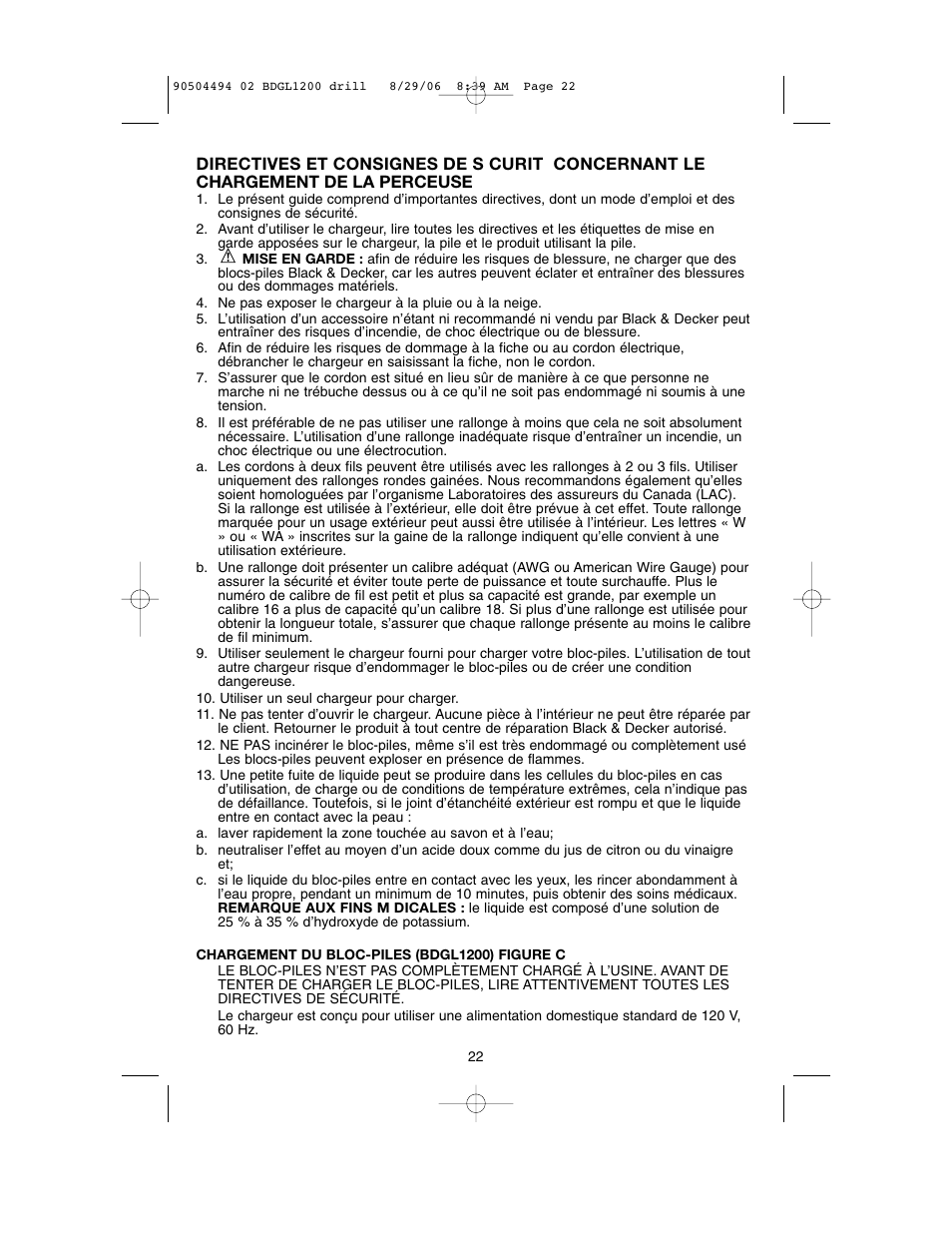 Black & Decker 90504494 User Manual | Page 22 / 44