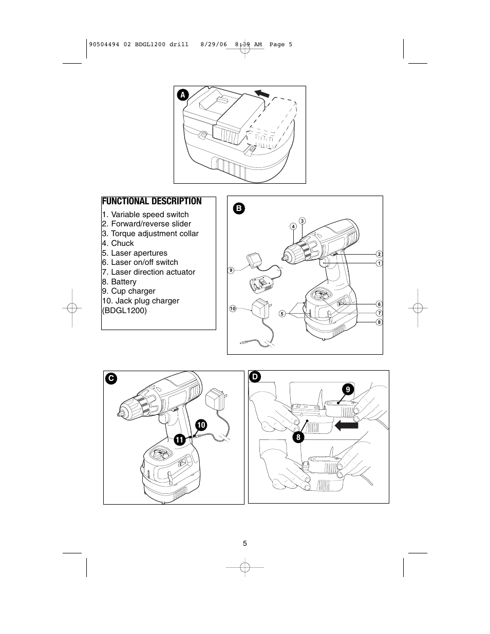 Black & Decker 90504494 User Manual | Page 5 / 44