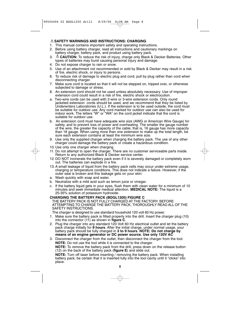 Black & Decker 90504494 User Manual | Page 8 / 44