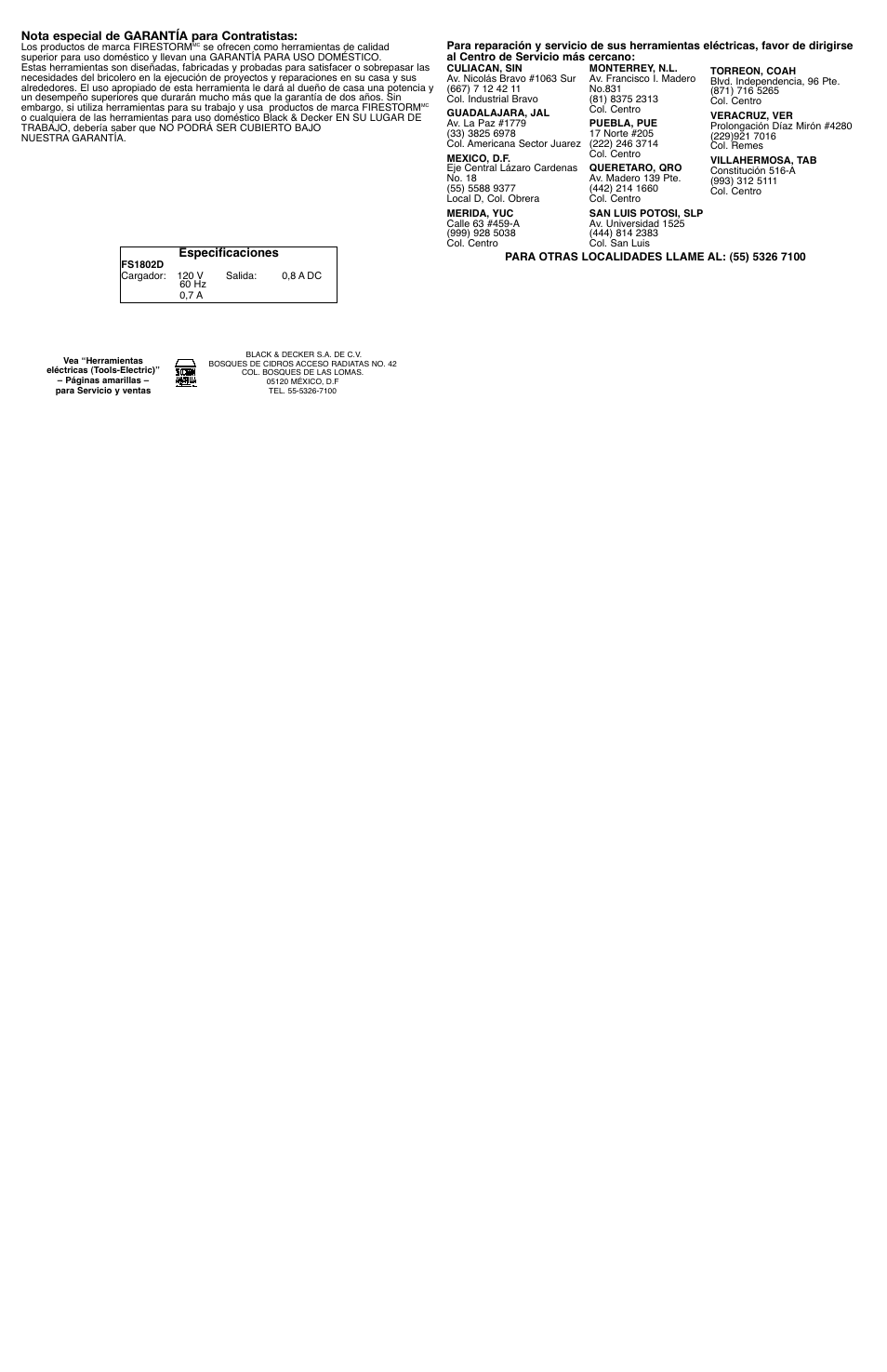 Black & Decker FireStorm 90502477 User Manual | Page 7 / 7