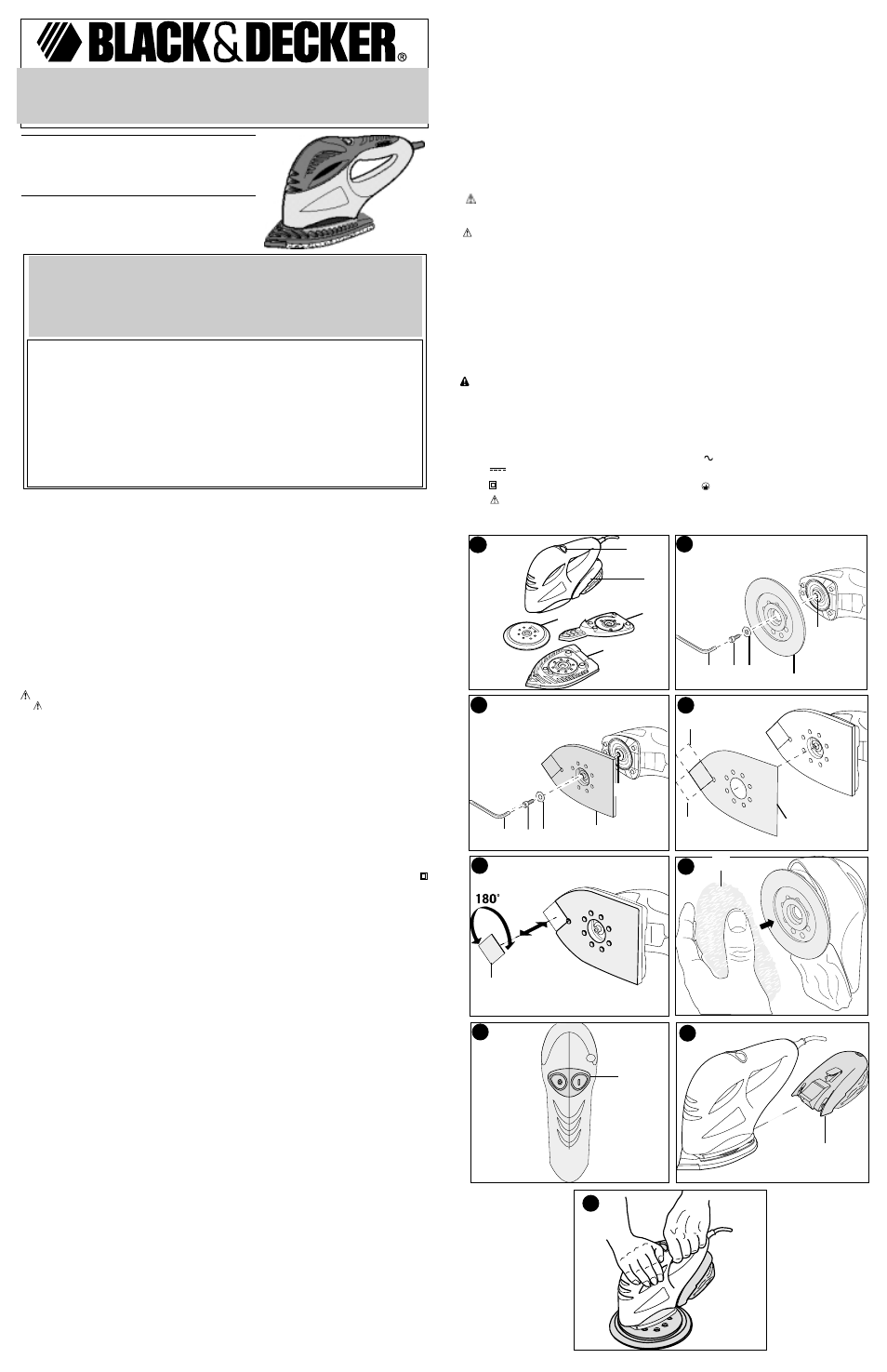 Black & Decker MS700 User Manual | 2 pages