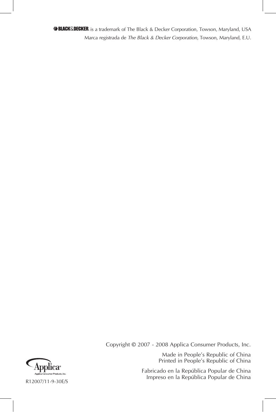 Black & Decker BLC12750HMS User Manual | Page 17 / 17