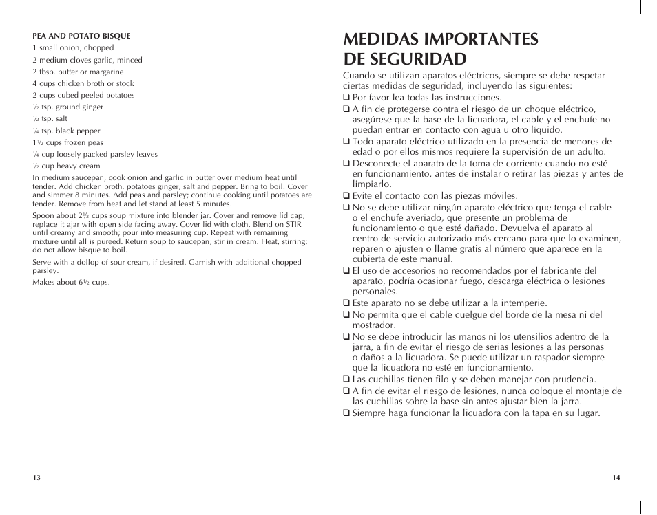 Medidas importantes de seguridad | Black & Decker BLC12750HMS User Manual | Page 8 / 17