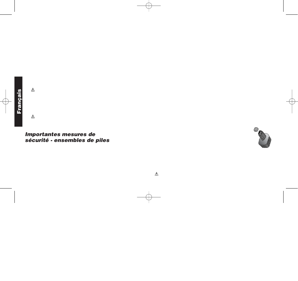 Français | Black & Decker DW901 User Manual | Page 13 / 26