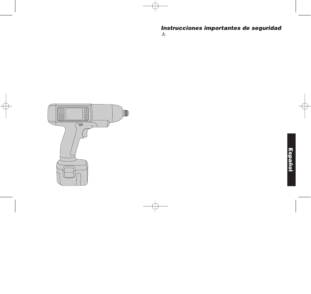 Instrucciones importantes de seguridad, Español | Black & Decker DW901 User Manual | Page 18 / 26