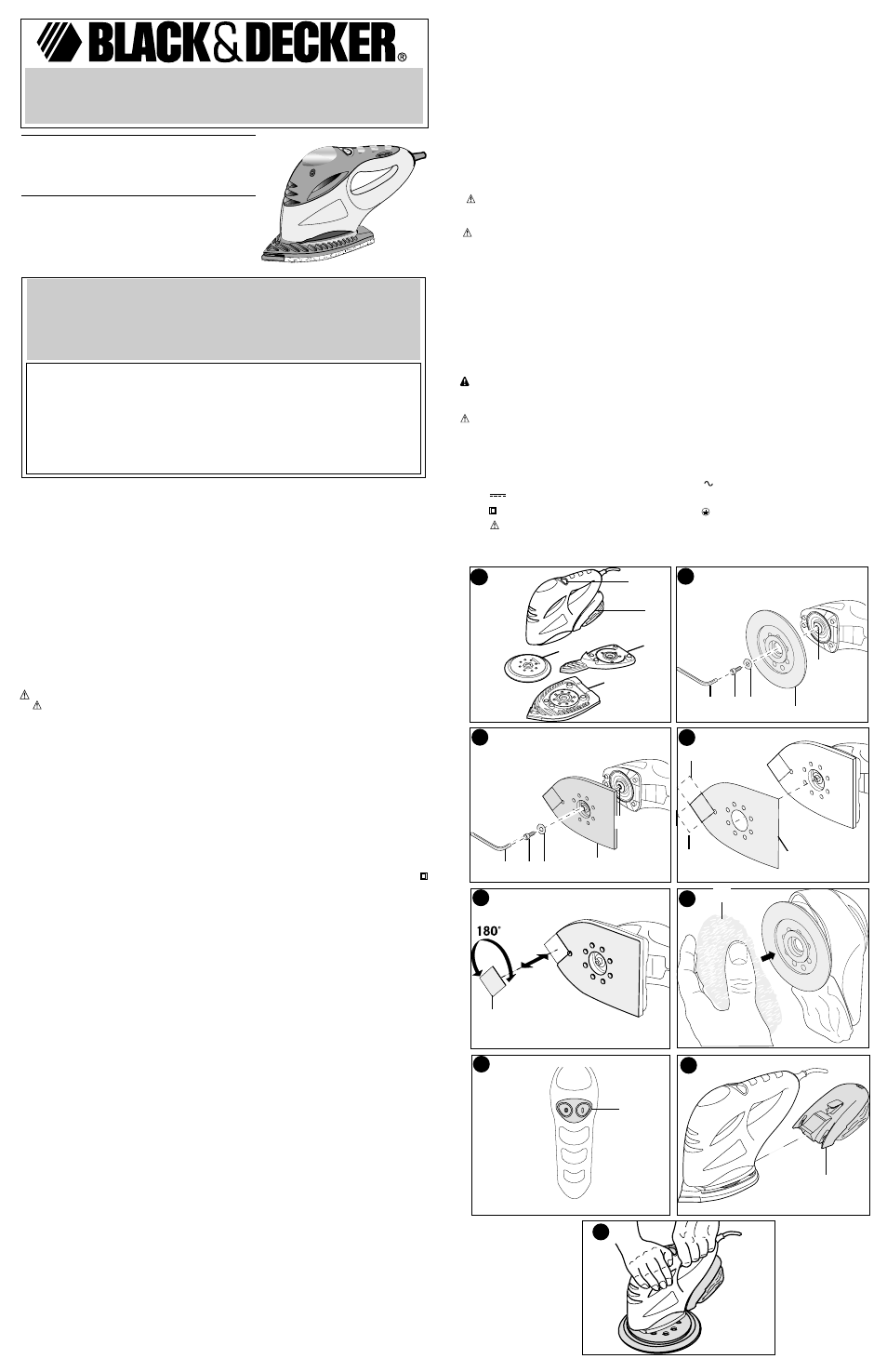 Black & Decker MS700G User Manual | 6 pages