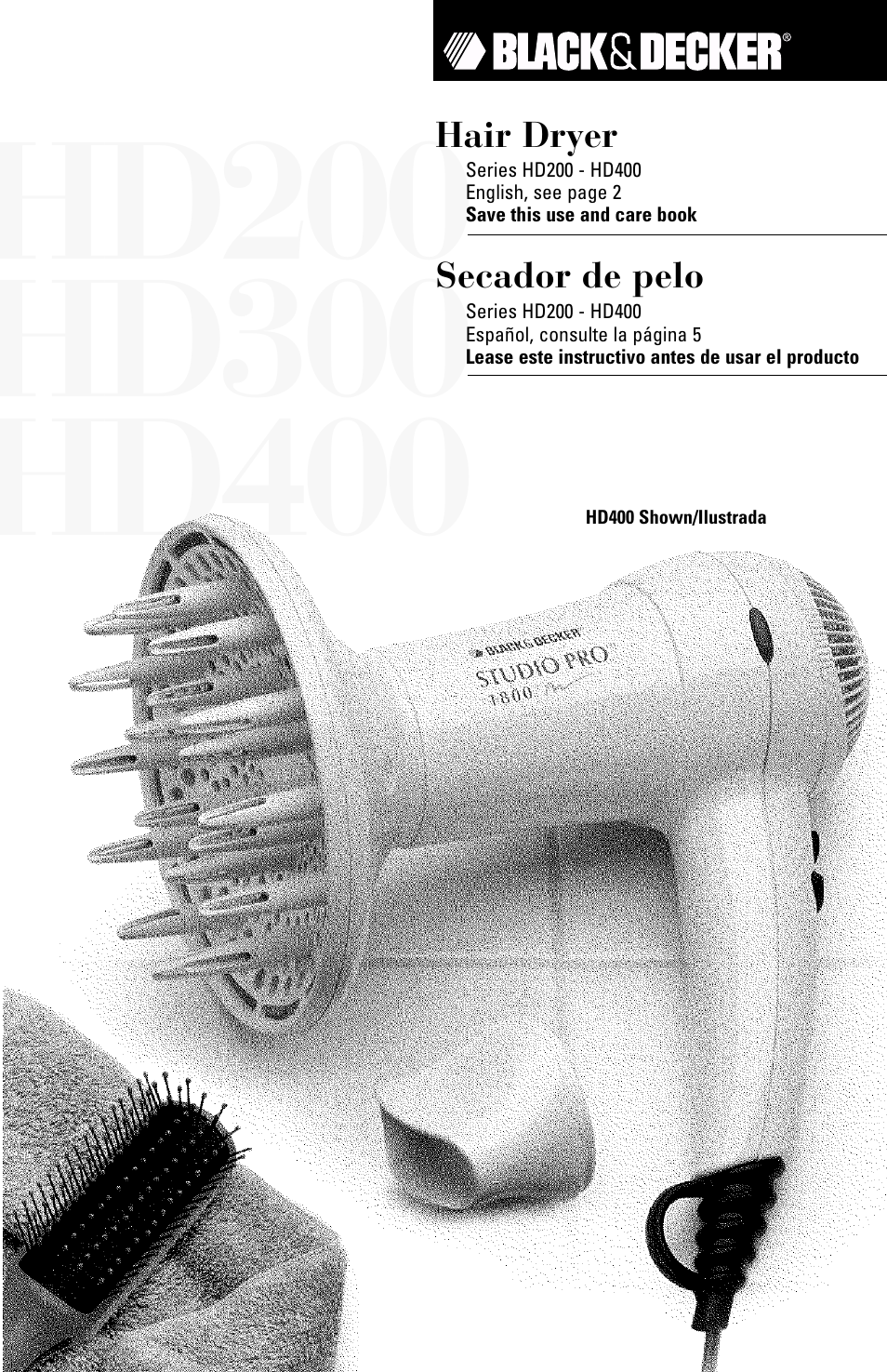 Black & Decker HD200 User Manual | 8 pages