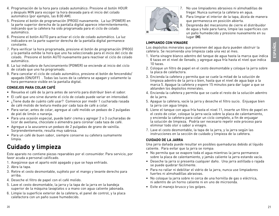 Cuidado y limpieza | Black & Decker DLX1050B User Manual | Page 11 / 15