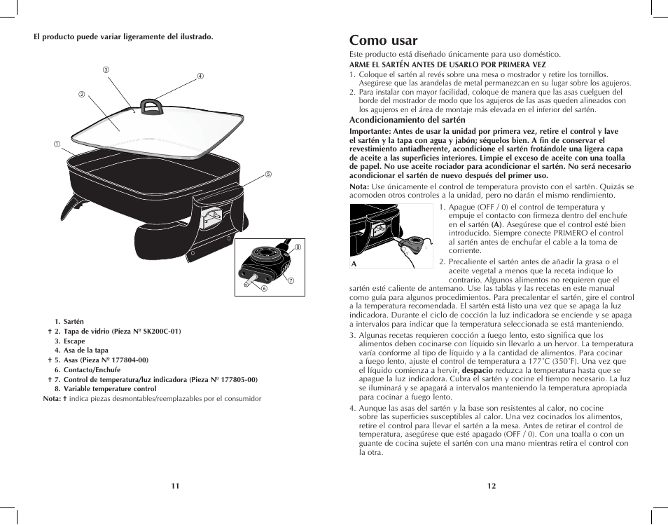 Como usar | Black & Decker SK200C User Manual | Page 7 / 17