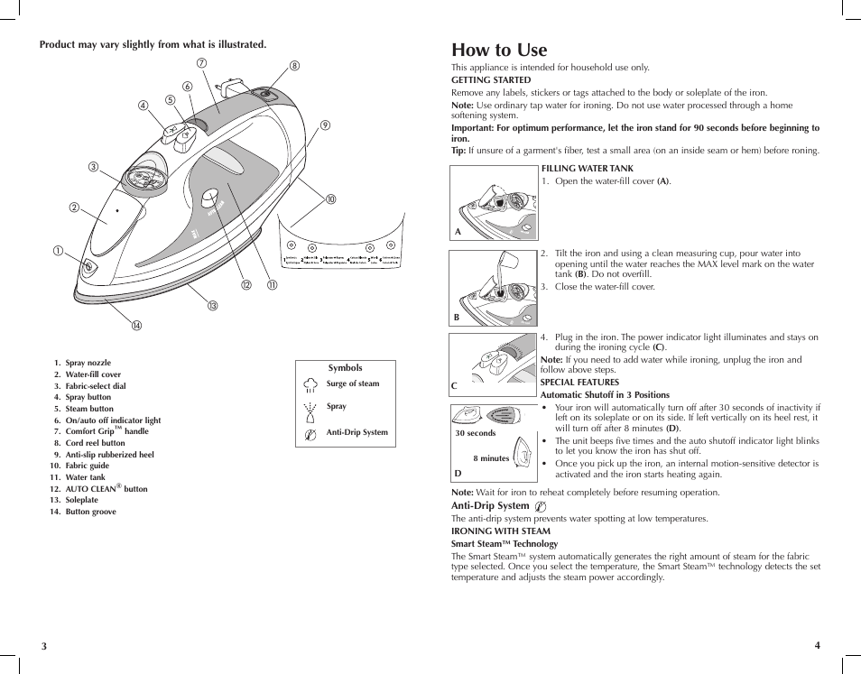 How to use | Black & Decker First Impressions ICR517 User Manual | Page 3 / 13