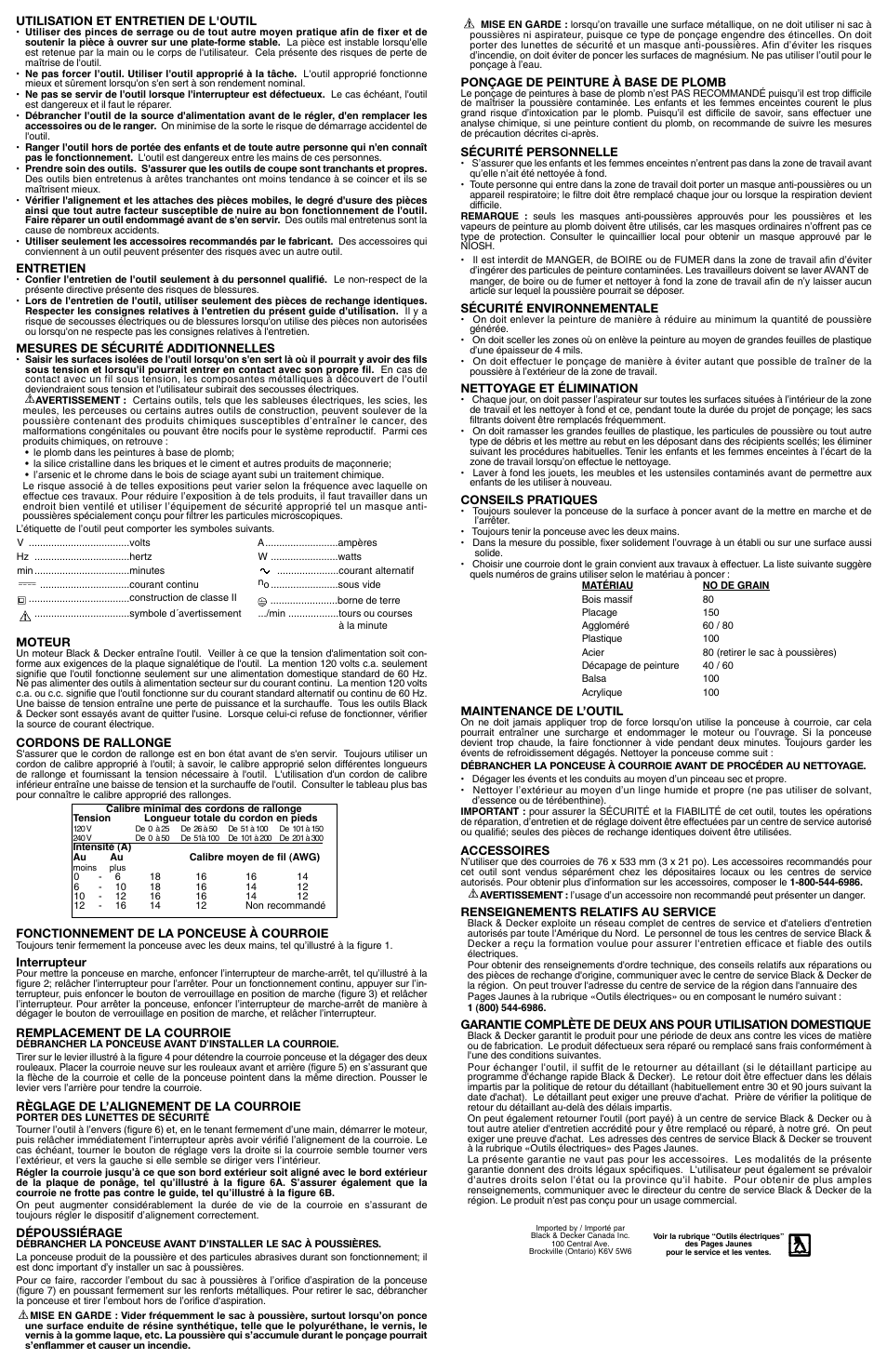 Black & Decker BR400 User Manual | Page 3 / 5