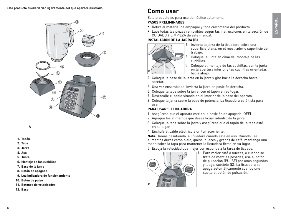 Como usar | Black & Decker BlP6601M User Manual | Page 3 / 19