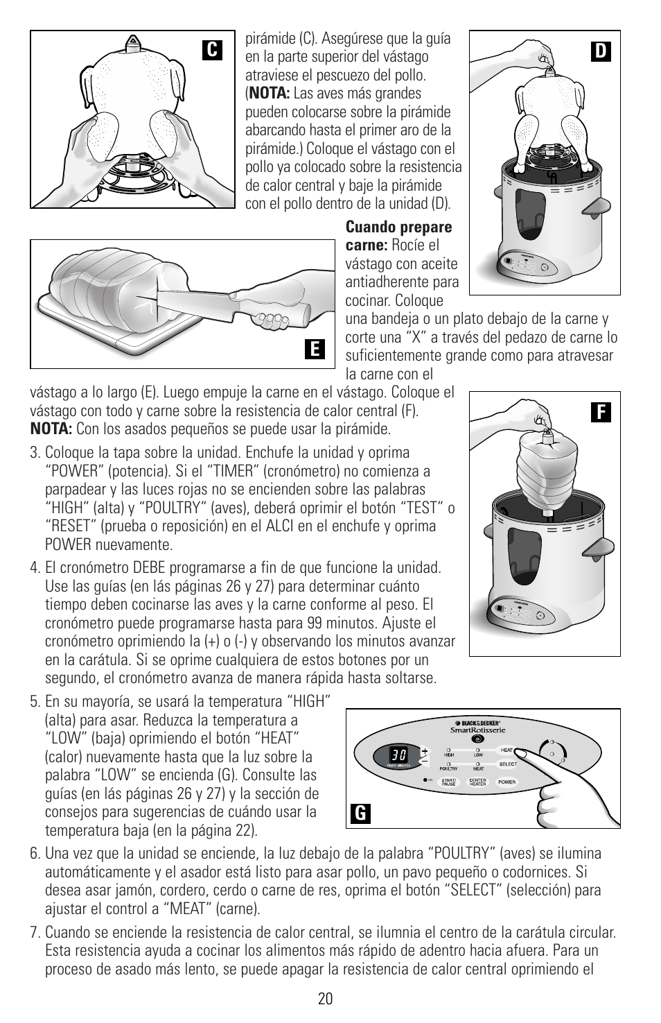 Gc e | Black & Decker SMARTROTISSERIE RTS600 User Manual | Page 21 / 52