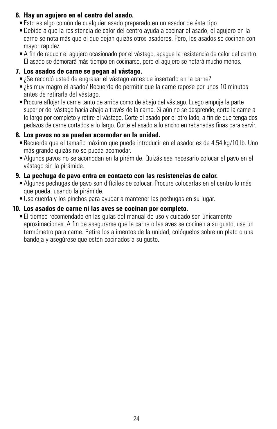 Black & Decker SMARTROTISSERIE RTS600 User Manual | Page 25 / 52