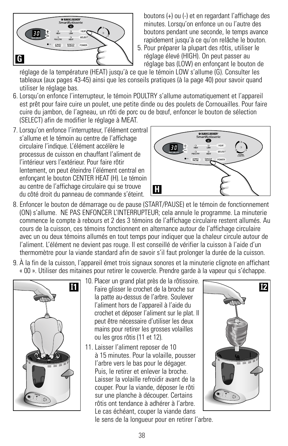 Black & Decker SMARTROTISSERIE RTS600 User Manual | Page 39 / 52