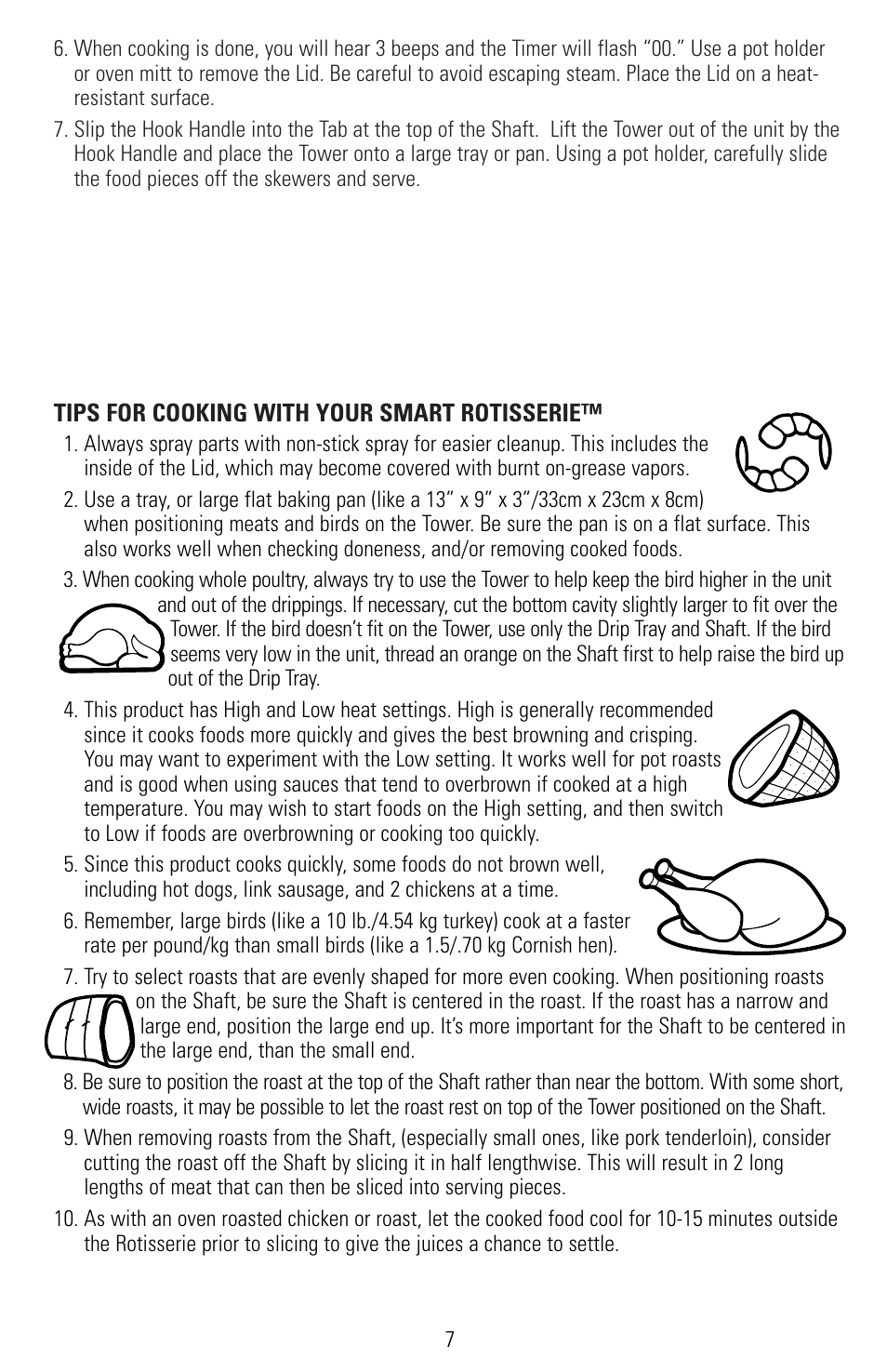 Black & Decker SMARTROTISSERIE RTS600 User Manual | Page 8 / 52