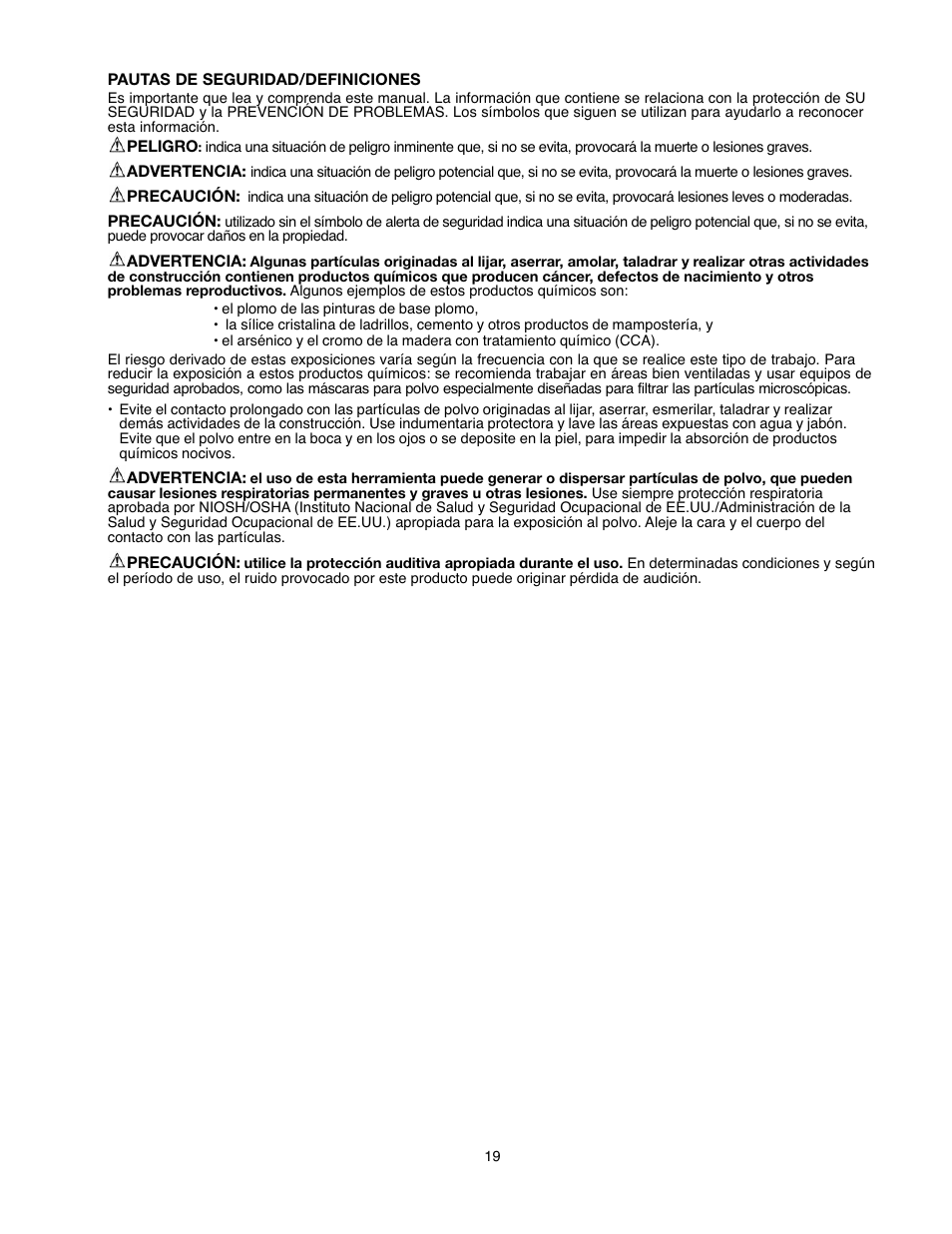 Black & Decker 90527840 User Manual | Page 19 / 39
