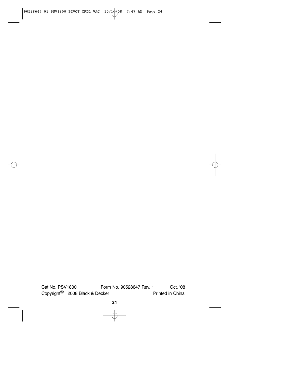 Black & Decker 90528647 User Manual | Page 24 / 24