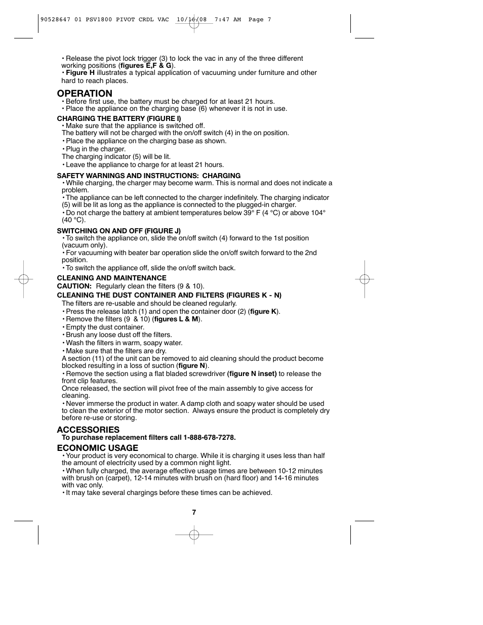 Operation | Black & Decker 90528647 User Manual | Page 7 / 24