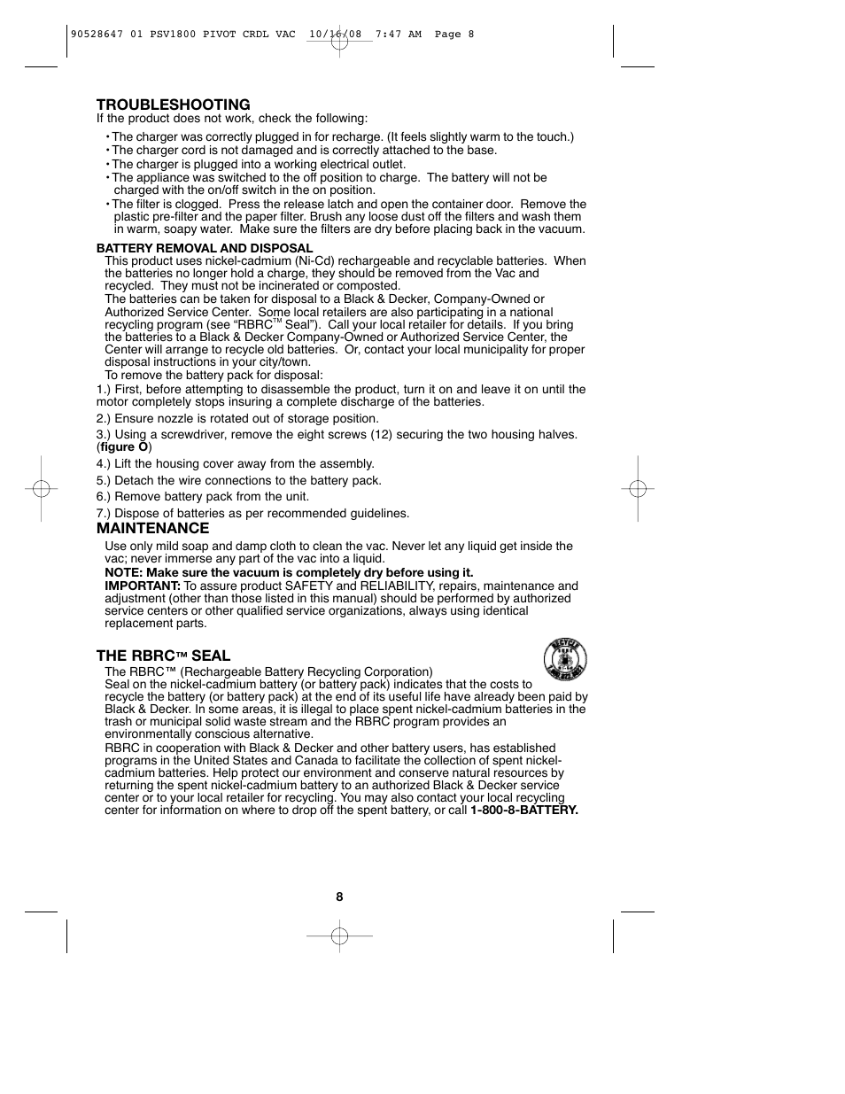 Black & Decker 90528647 User Manual | Page 8 / 24