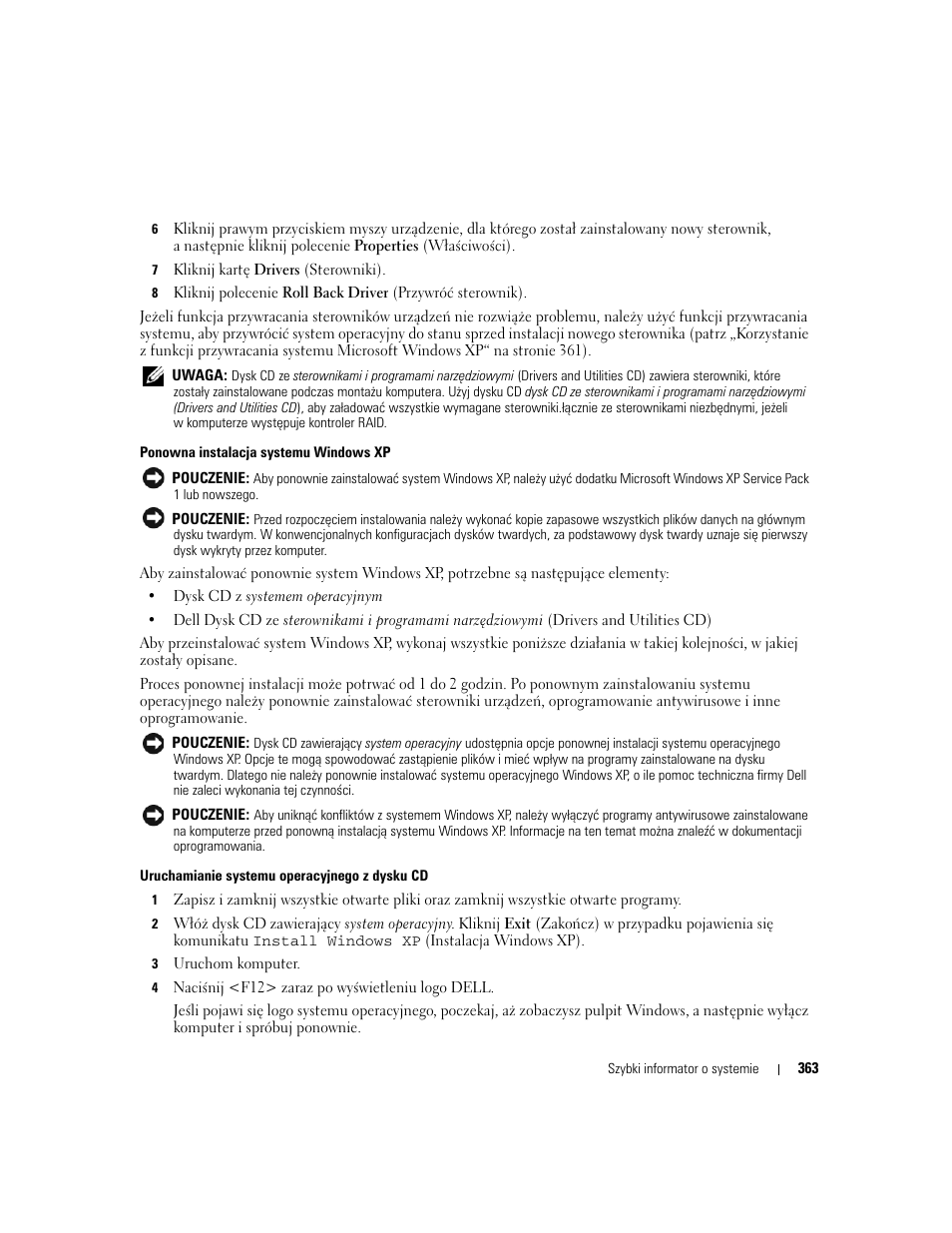 Dell OptiPlex 745 User Manual | Page 363 / 428