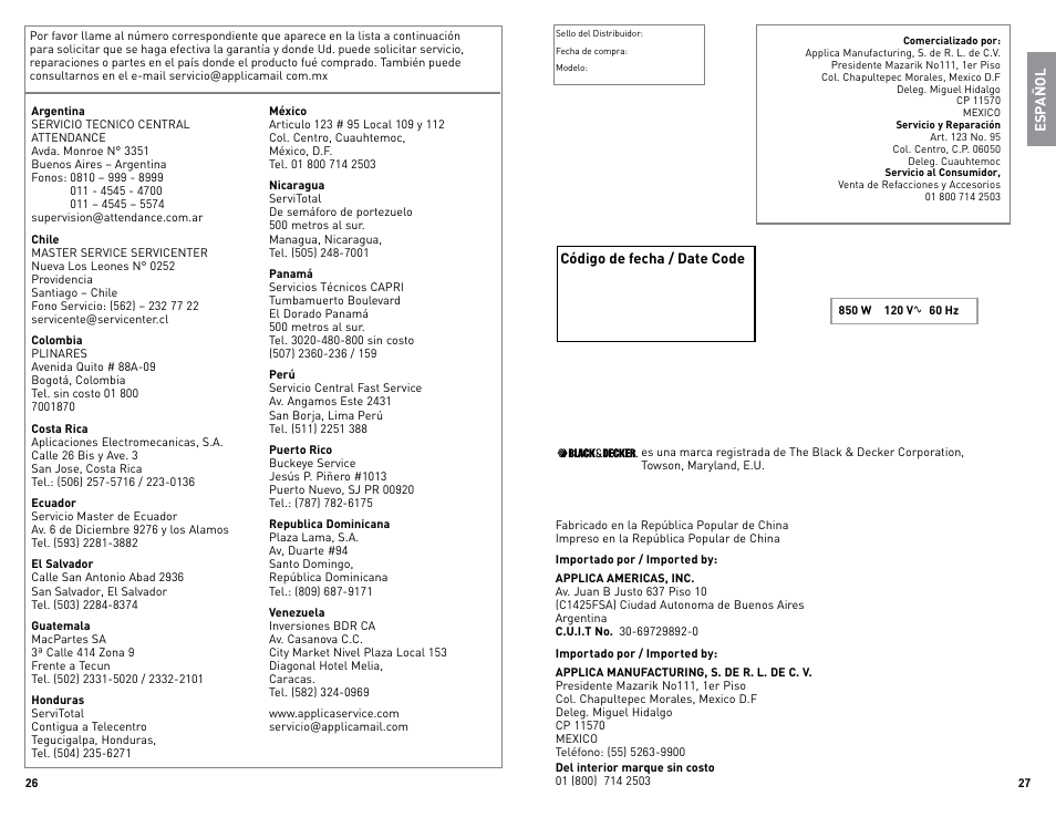 Black & Decker TR1200SB User Manual | Page 14 / 15