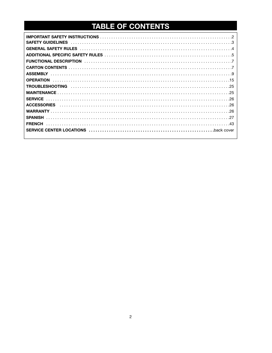 Black & Decker 90521029 User Manual | Page 2 / 60