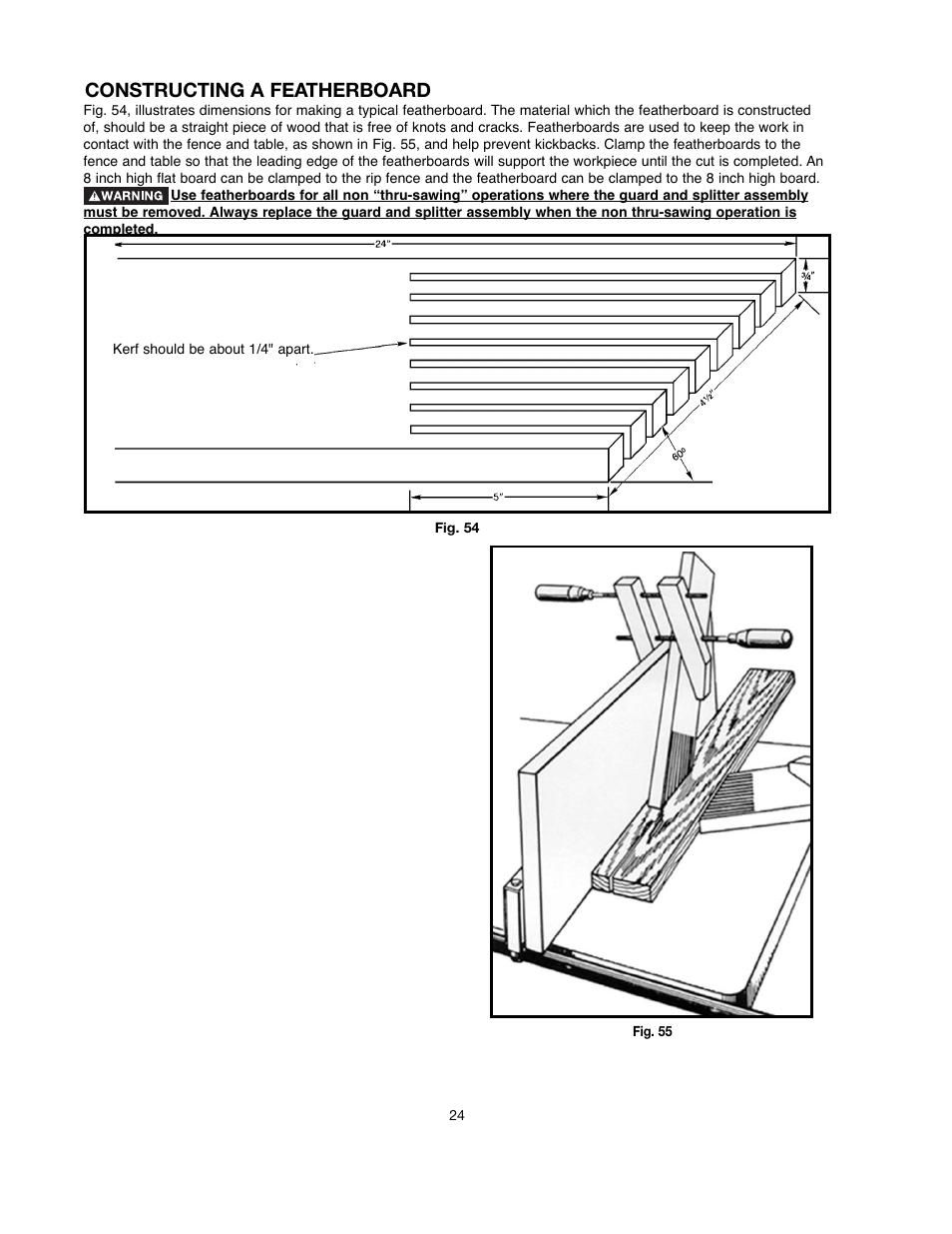 Constructing a featherboard | Black & Decker 90521029 User Manual | Page 24 / 60