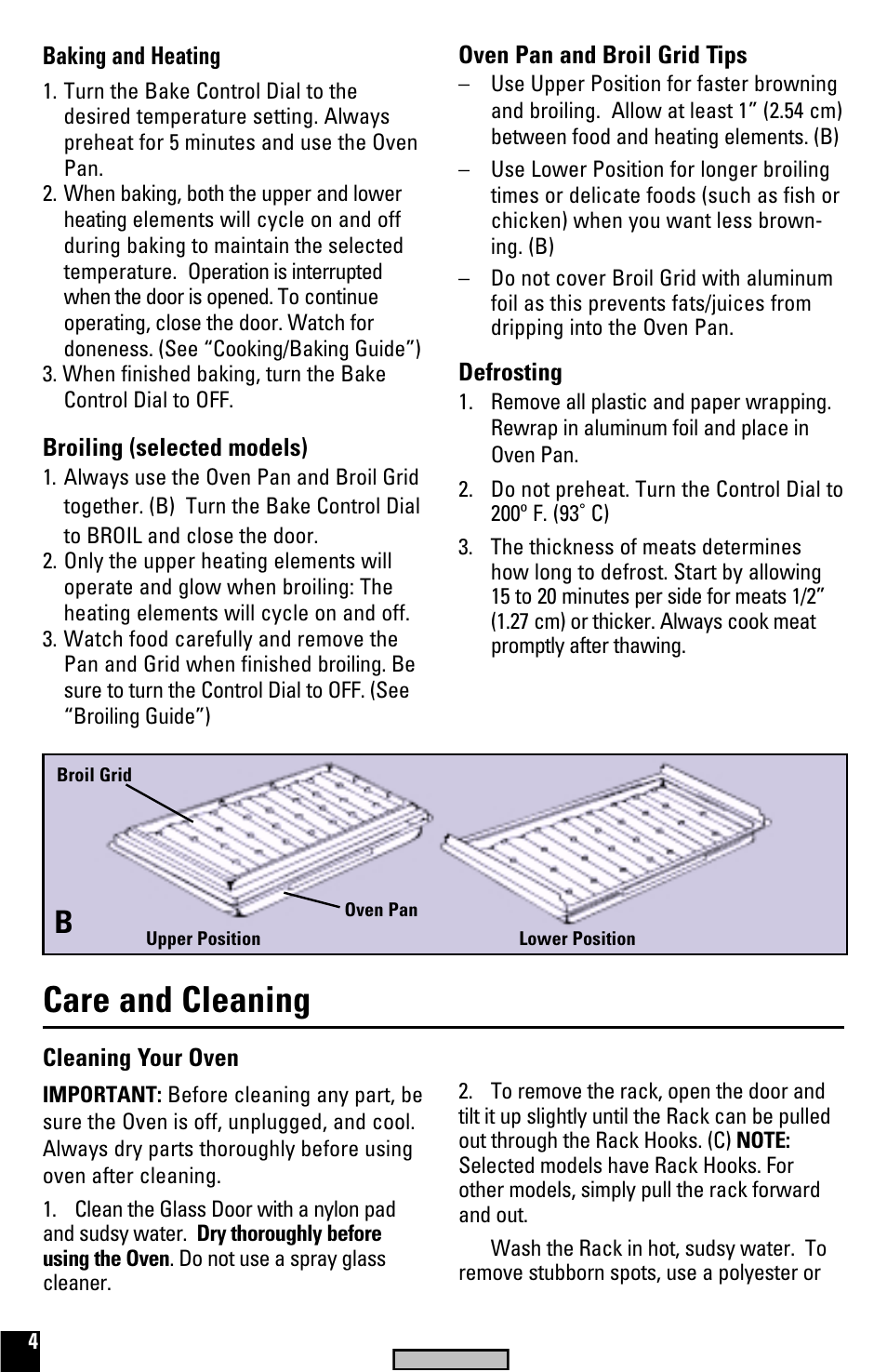Care & cleaning, Care and cleaning | Black & Decker TRO520 User Manual | Page 4 / 20