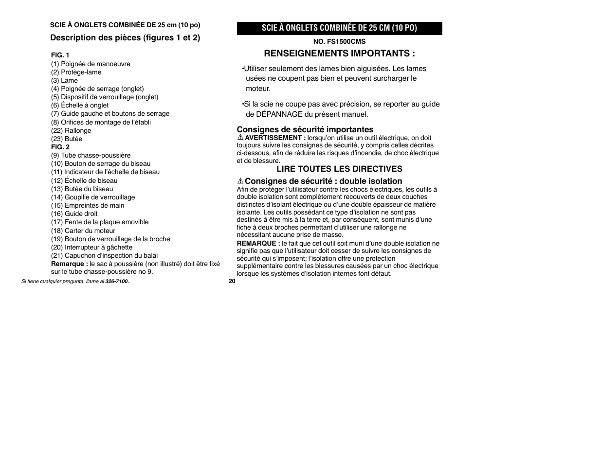 Black & Decker Fire Storm FS1500CMS User Manual | Page 20 / 47
