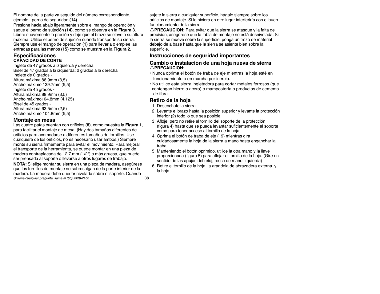 Black & Decker Fire Storm FS1500CMS User Manual | Page 38 / 47