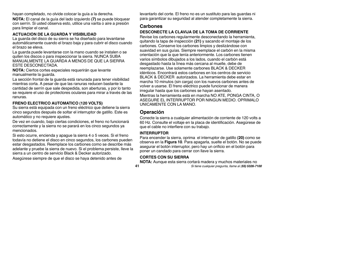 Black & Decker Fire Storm FS1500CMS User Manual | Page 41 / 47