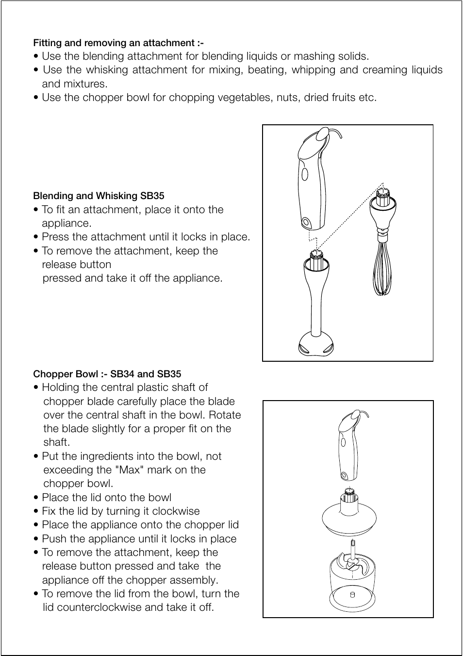 Black & Decker SB34 User Manual | Page 4 / 12